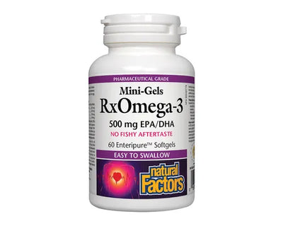 Natural Factors Rx Omega-3 Mini Gels 500mg 60 Softgels