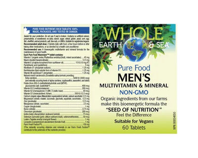 Whole Earth & Sea Multivitamin & Mineral Men's 60 Tablets