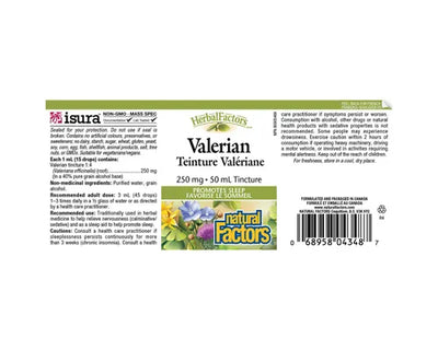 Natural Factors Herbal Factors Valerian 250mg 50mL