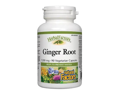 Natural Factors Ginger Root 1200mg 90 Veggie Caps