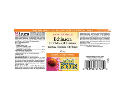 Natural Factors Echinacea & Goldenseal Tincture 50mL