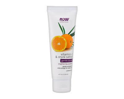 NOW Gentle Scrub Vitamin C & Oryza Sativa 118mL
