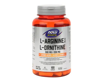 NOW L-Arginine & L-Ornithine 100 Capsules