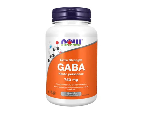 NOW GABA 750mg 100 Veggie Caps
