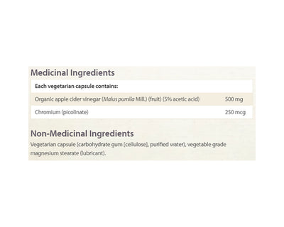 Natural Factors Fermented Apple Cider Vinegar 90 Veggie Caps