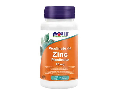 NOW Zinc Picolinate 25mg 100 Veggie Caps