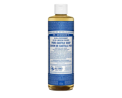 Dr. Bronner's 18-In-1 Pure-Castile Liquid Soap Peppermint 473mL