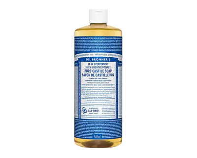 Dr. Bronner's 18-In-1 Pure-Castile Liquid Soap Peppermint 946mL