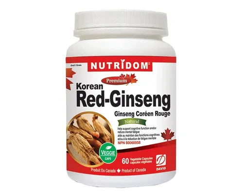 Nutridom Korean Red Ginseng 500mg 60 Veggie Caps