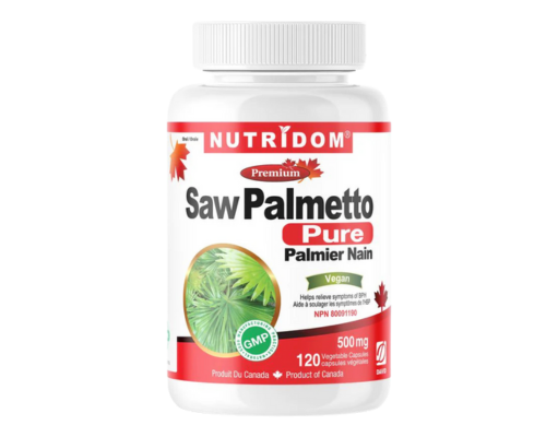 Nutridom Saw Palmetto 500mg 120 Veggie Capsules