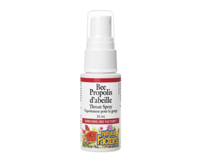 Natural Factors Bee Propolis Throat Spray 30 mL