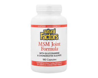 Natural Factors MSM Joint Formula 180 Capsules
