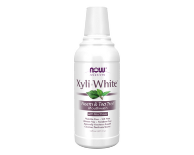 NOW Xyliwhite Mouthwash Neem & Tea Tree 473mL