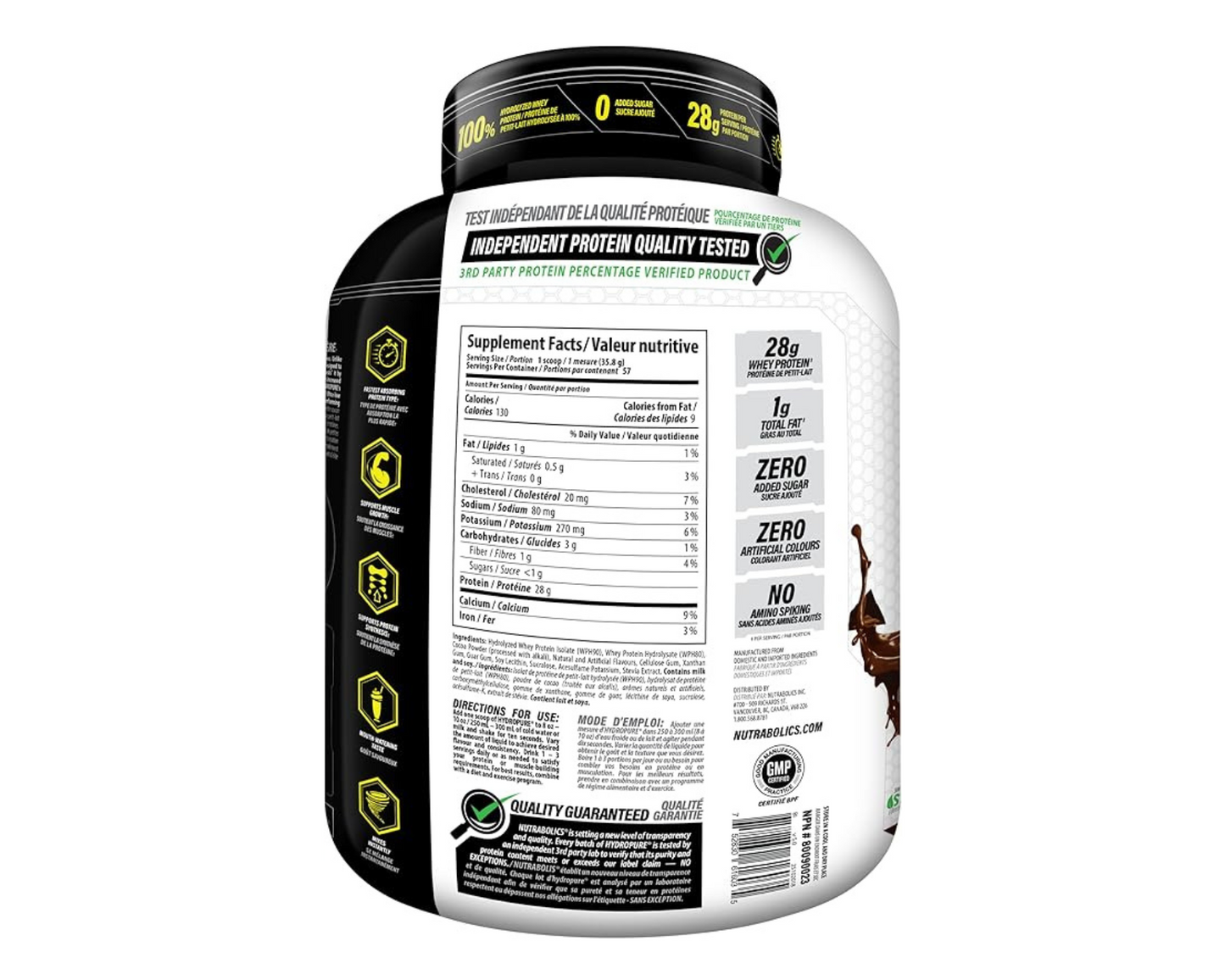 Nutrabolics Hydropure Whey Protein Strawberry 4.5lbs
