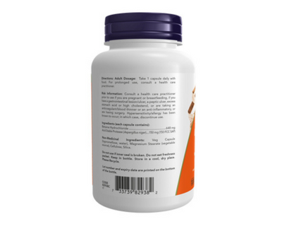 NOW Betaine HCL 120 Veggie Caps