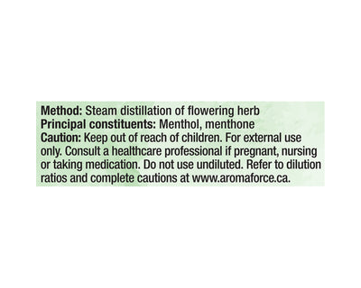 Aromaforce Organic Essential Oil Peppermint 15mL