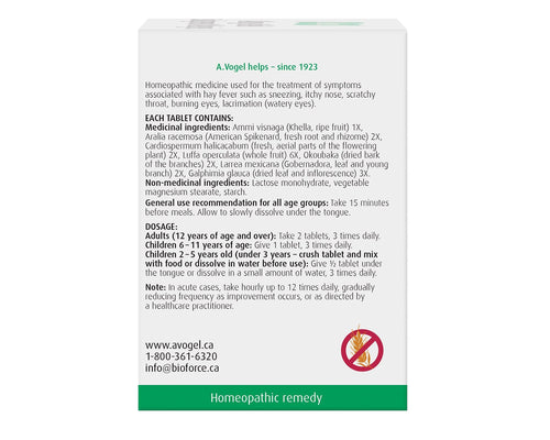 A.Vogel Allergy Relief 120 Tablets
