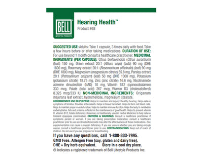 Bell Hearing Health 60 Veggie Caps