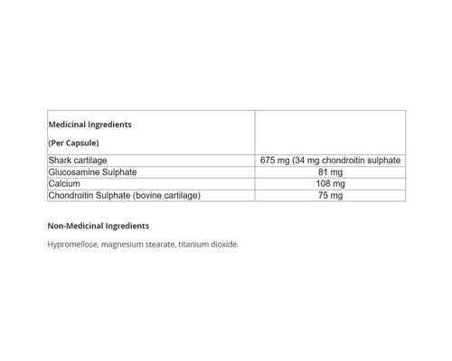 Bell Shark Cartilage for Joint Relief 100 Capsules