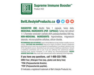 Bell Supreme Immune Booster 90 Veggie Caps