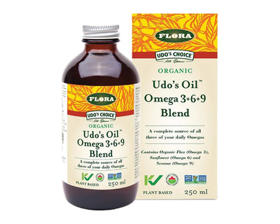 Flora Organic Udo's Oil Omega 3+6+9 Blend 250mL