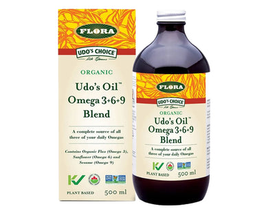 Flora Organic Udo's Oil Omega 3+6+9 Blend 500mL