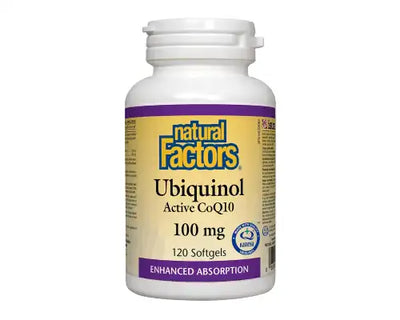 Natural Factors Ubiquinol Active CoQ10 100mg 120 Softgels
