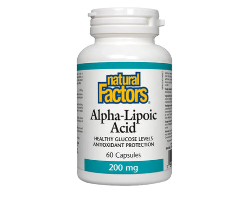 Natural Factors Alpha-Lipoic Acid 200 mg 60 Capsules