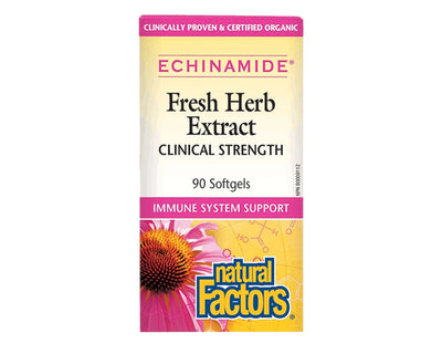 Natural Factors Echinamide Fresh Herb Extract Clinical Strength 90 Softgels