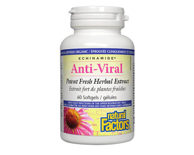 Natural Factors Echinamide Anti-Viral Potent Fresh Herbal Extract 60 Softgels
