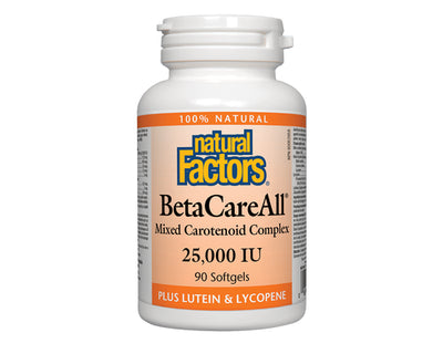 Natural Factors BetaCareAll 25,000 IU 90 Softgels