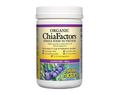 Natural Factors Organic Chia Factors 360g