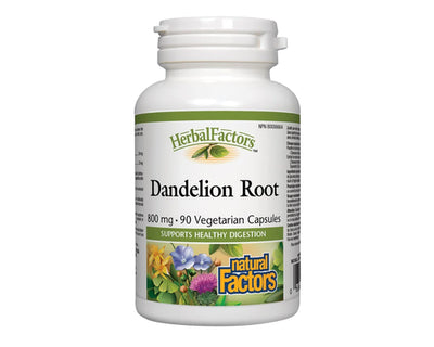 Natural Factors Herbal Factors Dandelion Root 800mg 90 Veggie Caps