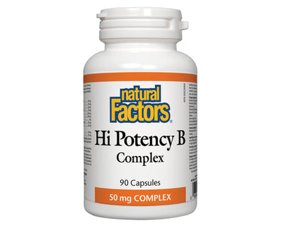 Natural Factors Hi Potency B Complex 50mg 90 Capsules