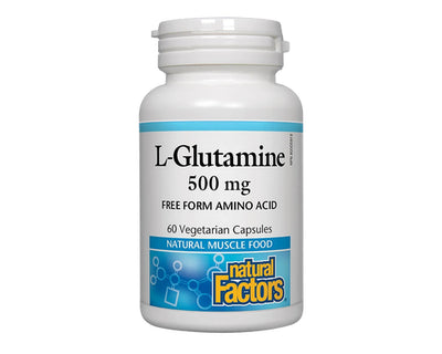 Natural Factors L-Glutamine 500mg 60 Veggie Caps