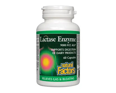 Natural Factors Lactase Enzyme 60 Capsules