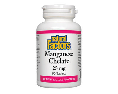 Natural Factors Manganese Chelate 25mg 90 Tablets