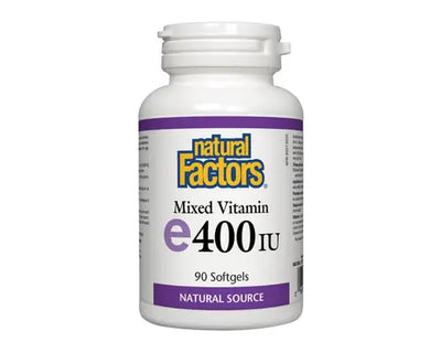 Natural Factors Mixed Vitamin E 400 IU 90 Softgels