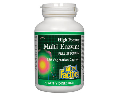 Natural Factors Multi Enzyme High Potency 120 Veggie Caps
