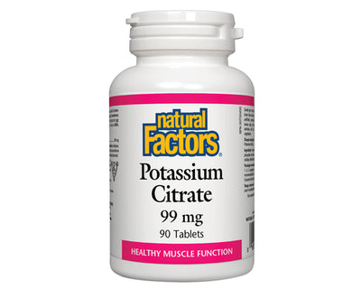 Natural Factors Potassium Citrate 99mg 90 Tablets