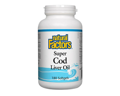 Natural Factors Super Cod Liver Oil 180 Softgels
