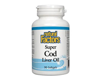 Natural Factors Super Cod Liver Oil 90 Softgels