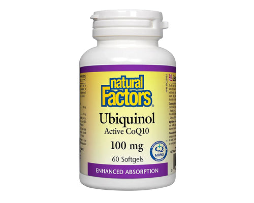 Natural Factors Ubiquinol Active CoQ10 100mg 60 Softgels