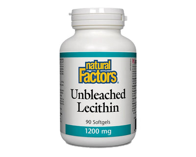 Natural Factors Unbleached Lecithin 1200mg 90 Softgels