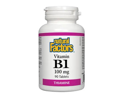 Natural Factors Vitamin B1 100mg 90 Tablets