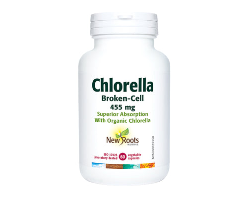 New Roots Chlorella 455mg 60 Veggie Caps