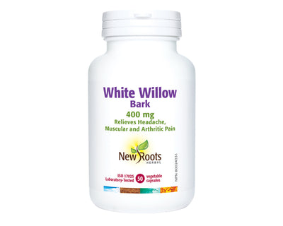 New Roots White Willow Bark 400mg 50 Veggie Caps