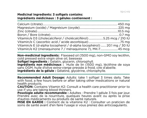 Platinum Naturals EasyCal Bone Builder Minerals 240 Softgels
