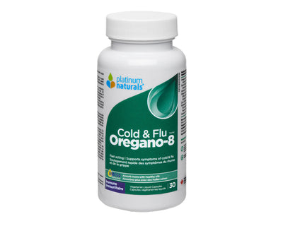 Platinum Naturals Oregano-8 Cold and Flu 30 Veggie Caps