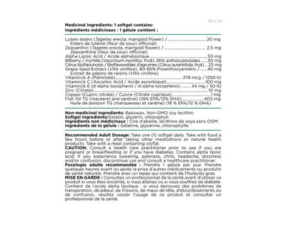 Platinum Naturals Total Vision Care 60 Softgels